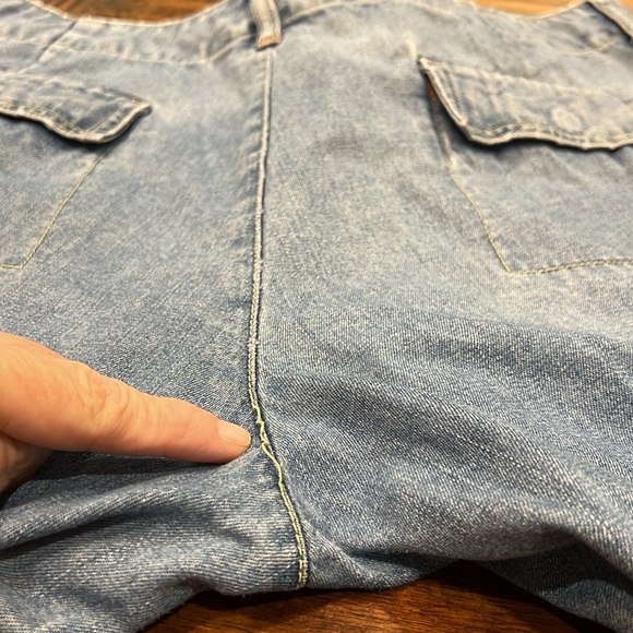 Old Navy Boot Cut Just Below Waist 4 Pocket Blue Women’s Jeans Distressed sz 20 - Picture 16 of 16